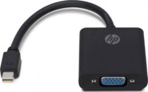 HP Mini DisplayPort to VGA Adapter, Digital/Display/Video | 2UX10AA#ABB