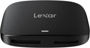 Lexar Professional CFexpress Type B/SD USB 3.2 Gen 2 Reader, Transfer Speeds Up to 10Gbps, Designed for CFexpress Type B and SD Cards (LRW520U RNBNG)