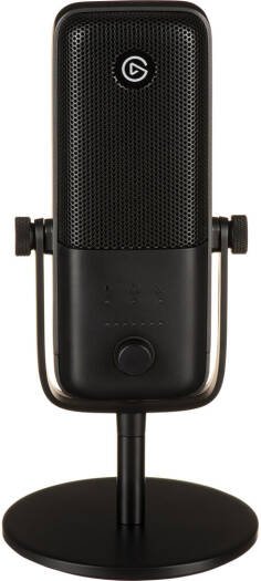 Elgato Wave 3 USB Microphone, 17 mm Electret Capsule, Cardioid Polar Pattern, 24-Bit Resolution, 48 / 96 kHz Sample Rate, 20000 Hz Frequency Response, USB-C Interface, Black | 10MAB9901