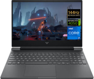 HP Victus Gaming Laptop, 15.6" FHD 144Hz IPS Display, Intel Core i7-13700H, 16 GB RAM, 512GB SSD, NVIDIA GeForce RTX 4050 6GB GDDR6 Graphics, Backlit ENG Keyboard, FreeDOS, Mica Silver | 15-fa1114nia