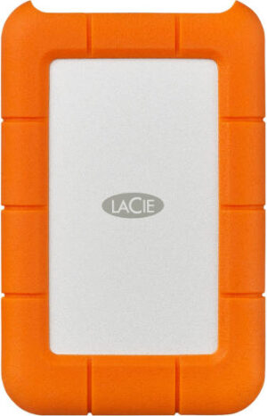 LaCie 5TB Rugged USB 3.1 Gen 1 Type-C External Hard Drive, Up to 130 MB/s Data Transfer Speed, Rugged Protection, Bus Powered, Includes 2-Years Data Recovery, Windows & Mac Compatible | STFR5000800