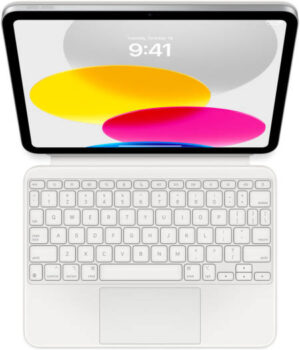Apple Magic Keyboard Folio for iPad (10th Gen), Detachable Keyboard, 14-Key Function Row, Built-in Trackpad to Handle Tasks with Precision, Adjustable Stand, US English, White | MQDP3LL/A