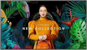 Samsung Crystal Signage QMC, 65" 4K UHD VA Display, 75Hz Refresh Rate, 8ms Response Time, 11.5 mm Bezel Width, Tizen 7.0 OS, 16GB Flash Memory, 400 x 300mm VESA Mount, Black | LH65QMCEBGCXUE