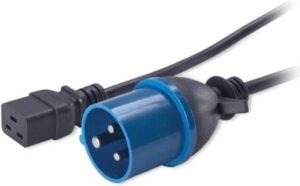 APC Power Cord, C19 to IEC309 16A, 2.5 Meter, 50/60 Hz  Frequency, 16Maximum Current Draw | AP9876
