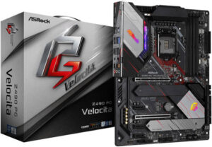 ASRock Z490 PG Velocita LGA 1200 ATX Motherboard, Intel Z490 Chipset, 4 x DDR4 DIMM Slots, 128GB Max Capacity, 2 x PCI E x16, 1 x M.2, 1x 2.5 Gigabit LAN, 1x HDMI & DP, 4x USB 3.2 | 90-MXBBT0-A0UAYZ