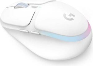 Logitech G705 Wireless Gaming Mouse, Six Buttons Fully Programmable, 40 Hour Gaming Battery, 100-8200 DPI Resolution, Lightsync RGB Lighting, White | 910-006368