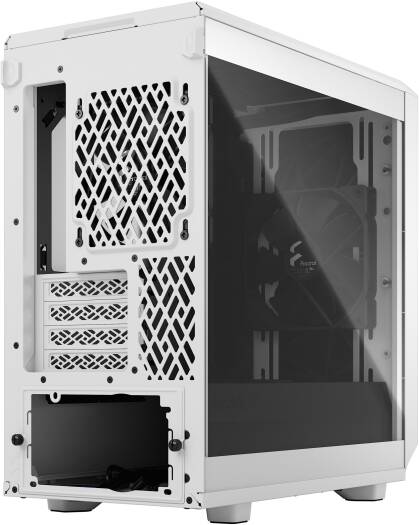 Fractal Meshify 2 Mini mATX Computer Case, 2x Dynamic X2 Fan Included, Up to 280mm Radiator & 7x 120mm Fan Support, Tempered Glass Panel, Bolt-Free Glass, White | FD-C-MES2M-02 - Image 4
