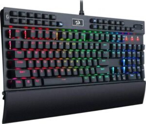 Redragon Yama K550 Wired RGB LED Mechanical Gaming Keyboard,131 Key, Programmable Macro Keys, Wrist Rest, Volume control | K550RGB-1