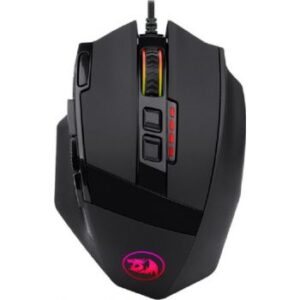 Redragon Sniper M801-RGB Wired Gaming Mouse, 9 Programmable Buttons, Up to 12400 DPI, 30G Acceleration, Macro Recording, Black | Sniper M801-RGB