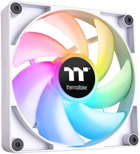 Thermaltake CT120 ARGB Sync PC Cooling Fan, PWM 500~2000 RPM Fan Speed, 57.05 CFM Airflow, Hydraulic Bearing, 4 PIN PWM, 3 PIN-ARGB, Pack of 2, White | CL-F153-PL12SW-A - Image 2