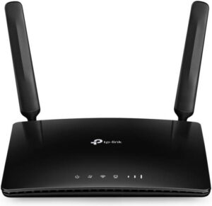 TP-Link 300Mbps Wireless N 4G LTE Router, Cutting-edge 4G Network, 2x Detachable Advanced LTE Antennas, Wi-Fi Router Mode, Plug a SIM Card & Play, Black | TL-MR150