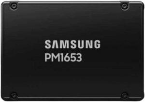 Samsung PM1653 1.92 TB SAS 24.0 Gbps 2.5" Enterprise SSD, 4200 MB/s Sequential Read & 2400 MB/s Sequential Write Speed,128-Layer V-NAND, 1.0 DWPD, Black | MZILG1T9HCJR