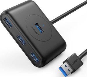 UGreen 4-in-1 USB 3.0 Data Hub 1M Black | 20291