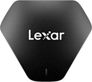 Lexar Professional Multi-Card 3-in-1 Card Reader, USB 3.1 Type-C, High-Speed Transfer, Supports Multiple Card Formats SD, Micro SD & Compact Flash, Plug And Play | LRW500URB