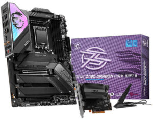MSI MPG Z790 CARBON MAX WIFI II LGA 1700 ATX Motherboard with USB4 PD100W Expansion Card 40Gbps, Intel Z790, 4x DDR5 & 256GB Max, Wi-Fi 7 / BT 5.3, PCI-E 5.0 x16, 5x M.2 | 911-7D89-015