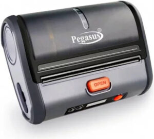 Pegasus PM400 4" Rugged Mobile Receipt Printer & Barcode Label Printer, Bluetooth, iOS $ Android, 203 DPI, 46mm - 110mm Width, Black | 6408659C6ECDE755598