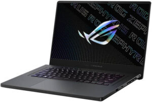 Asus Rog Zephyrus G15 GA503RM-HQ075W 15.6" WQHD 165Hz Non Touch Laptop, AMD R7-6800HS 3.20Ghz, 16GB DDR5 RAM, 1TB SSD, 6GB RTX 3060, Windows 11 Home, Eng- Arab Keyboard, Gray | 90NR0812-M003R0