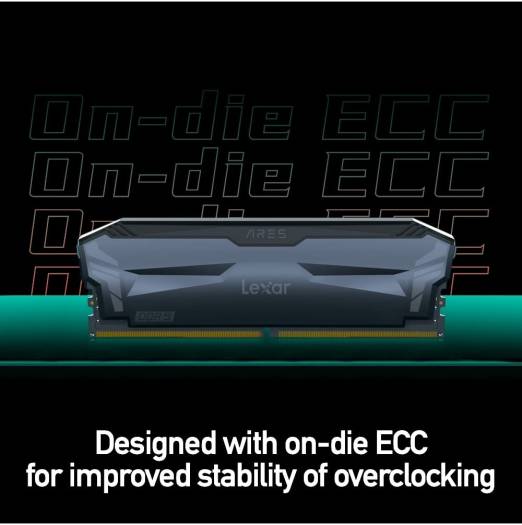 Lexar Ares 32GB (16GBx2) DDR5 OC Desktop Memory Kit with Heatsink, 5200MHz Clocking Speed, 1.2 Memory Voltage, CL32 Latency, Supports Intel XMP 3.0, 288-Pin, Black | LD5CU016G-R5200GD2A - Image 8