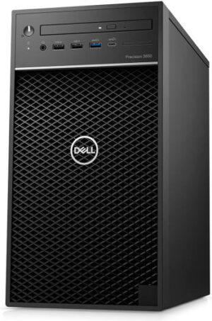 Dell Precision T3650 Tower Workstation, Intel Xeon W-1250 Processor, 1TB HDD, 32GB RAM, Intel Integrated Graphics, Windows 11 Pro, 8x DVD + -RW, Black | T3650