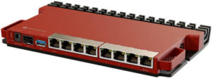 MikroTik Routerboard L009UiGS-RM 2.5G SFP Router, IPQ-5018 CPU, 512MB RAM, 128MB NAND, 1x 2.5Gbit Port, RJ45, USB 3.0, RouterOS v7, Red | L009UIGS-RM