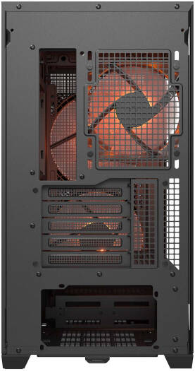 Cougar MX600 RGB ATX Mini Tower Case, 3x Pre-Installed ARGB Fans, Up to 360mm Radiator Support, 10x Max Number of Fans, PWM & RGB Hub Sync with M/B, 2x 3.5" Bay, Black | 385GC90.0001 - Image 10