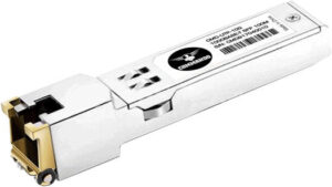 COMMANDO 10G RJ-45 Cat 6a/7 Transceiver Module, Lightning Copper 1000 Base-T SFP, Standard, Hot Swappable, 1.25 Gbps Data Transfer Rate, For Single Mode / Multi-Mode Fiber, 30m Distance | CMD-UTP-10G