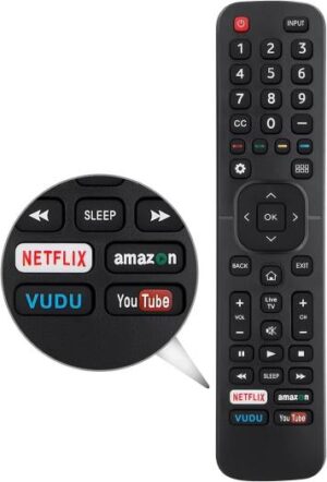 Marvour for Hisense-TV-Remote Compatible with All Hisense 4K LED HD UHD Smart TVs