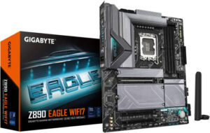 GIGABYTE Z890 Eagle Wi-Fi 7 LGA 1851 ATX Motherboard, Intel Z890 Chipset, 4x DDR5 DIMM Slots, Up to 256GB Max Memory, Wi-Fi 7 & BT 5.4, 1x PCIe 5.0 x16, 4x M.2 Slots | Z890-EAGLE-WIFI7