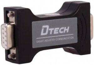 DTECH DT-9011 Passive RS232 Photoelectric Isolation Protector, 300-912600bps Transfer Rate, Auto Sense Serial Signal Rate, 5 Meters Transfer Distance, 5000V Isolation, Black | DT-9011