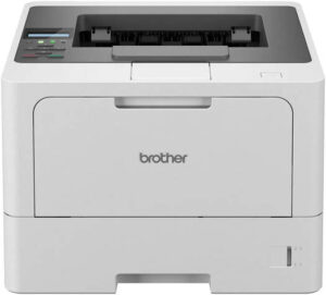 Brother HL-L5210DW Mono Laser Printer, Up to 48 PPM Print Speed, Up to 1200 x 1200 DPI Resolution, Wireless Connectivity, Up to 250 Sheets Input Capacity, Gray | HL-L5210DW