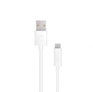 Cygnett USB-C to USB-A Cable, 3A/60W, PD Type C, Fast Charging 10Gbps for Smartphones (Samsung, Huawei, Xiaomi, Google)/GPS/DVR/GoPRO - PVC - 1M/3ft - White | CY2047PCUSA