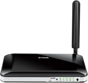 D-Link HSPA+ 3G VPN Router, 4x 10/100 Ethernet LAN Ports, WAN Port, SIM Slot, DC Input, Up to 300 Mbps, Black  | DWR-755