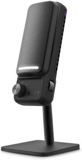 NZXT Capsule Elite USB Gaming Microphone, 24-Bit Depth,192kHz Sample Rate, Cardioid Polar Pattern, RGB Lighting, LED Indicators, Customizable Sound, Multi-Position Design, Matte Black | AP-PUMIC-B1