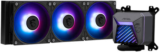 MSI MAG CORELIQUID A15 Liquid CPU Cooler, 360mm Radiator, 3x 120mm Pre-installed Fans, 2050 RPM Fan Speed, 64.89 CFM Fan Airflow, Fan Rifle Bearing Type, Black | 306-7ZW9A11-L80 - Image 6