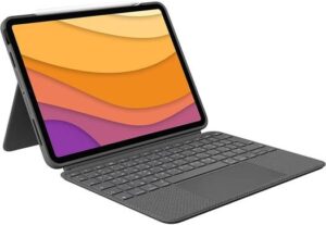 Logitech Combo Touch iPad Air (4Th, 5Th Gen - 2020, 2022) Keyboard Case - Detachable Backlit Keyboard With Kickstand, Large Trackpad, Smart Connector, Arabic Layout, Grey | 920-010269