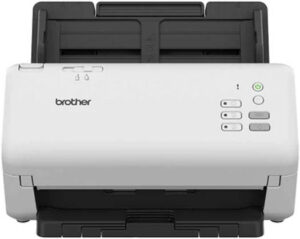 Brother ADS-4300N Scanner, 80 Sheets ADF, 40 PPM Simplex / 80 IPM Duplex Scan Speed, 600 DPI Resolution, Black/White | 5WDE0600173