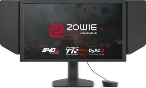BenQ Zowie XL2586X Gaming Monitor, 24.1" FHD Fast TN Display, 540 Hz Refresh Rate, 0.5ms Response Time, DyAc™ 2 Technology, Black eQualizer, Color Vibrance, S Switch, Shielding Hood, Black | XL2586X