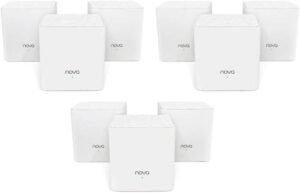 Tenda Nova MW3 Mesh AC1200 Dual-Band Router Wi-Fi System, (3-Pack x 3), Up To 1200Mbps, 5 GHz, Plug and Play, Works With Alexa, Parental Controls, Router Replacement, White | Nova MW3 (3-Pack x 3)