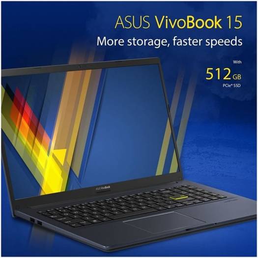 Asus VivoBook 15 X513 15.6’’ FHD Laptop, 11th Gen Intel Core i5 -1135G7 2.4 Ghz, 8GB DDR4 RAM, 512GB SSD, Intel HD Graphics, Windows11 Home, English Arabic Keyboard, Black | X513EA-EJ3539W - Image 3