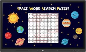 LG 65TR3DK CreateBoard Interactive Display, 65" 4K UHD IPS Touch Display, 60Hz Refresh Rate, 8ms Response Time, Quad Core A55, Mali G52MP2 GPU, 36GB Storage, 4GB RAM, Mount Included, Black | 65TR3DK-B