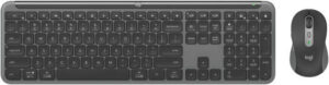 Logitech MK950 Signature Slim Combo, Full-Size Layout Keyboard, Easy-Switch Keys Indicator Lights, SmartWheel Technology, 400 - 4000 Adjustable DPI, Wireless Connectivity, Graphite | 920-012475