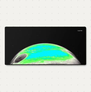 Huepad Jupiter 2 Cold Galaxy Series, Premium Mousepad, HYDRAGLIDE Fabric Gaming Mousepad, XL Desk Pad or Desk Mat with Carry Case Tube, Black | HP9040-GLX-JP2-C