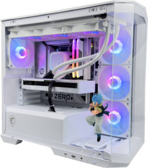 NovaWhite Gaming PC - AMD Ryzen 7 7800X3D 8 Cores 16 Threads, AMD Radeon RX 9070 XT OC 16GB, 32GB DDR5 RAM 6000MHz, 1TB SSD Gen 4, 850W 80 PLUS PSU, 360mm Liquid Cooler, Wi-Fi + BT
