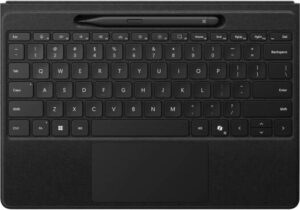 Microsoft Surface Pro Flex Keyboard with Surface Slim Pen (2nd Edition), For Surface Pro 8 / 9 / 10 & 11th Edition, Bluetooth LE Connectivity, Magnetic Interface, Alcantara, Black | Y8U-00001