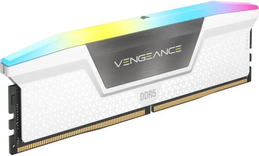 CORSAIR Vengeance RGB 64GB (2x32GB) Desktop Memory, 288Pin DDR5 DRAM, 5200 Tested Speed, 40-40-40-77 Tested Latency, 1.25V, Overclock PMIC, Suite For Intel 600/700 Series, White | CMH64GX5M2B5200C40W - Image 3