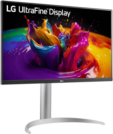 LG 27UP850K-W UltraFine Monitor, 27" 4K UHD IPS Display, 60Hz Refresh Rate, 5ms (GTG) Response Time, Dynamic Action Sync, Black Stabilizer, Super Resolution+, USB Type-C, Silver | 27UP850K-W - Image 2