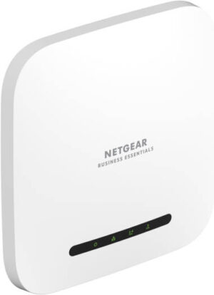 NETGEAR Dual-Band PoE Access Point, Wi-Fi 6 with Speeds of up to 1.8Gbps, Up to 128 Devices, Up to 1500 Sq.ft. Coverage, WPA3 Security, 1x 1G ETH, Power Adapter Not Included, White | WAX214-100EUS