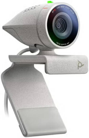 Plantronics Poly Studio P5 Professional HD Webcam, 1080P HD Video Conference Camera, 4x Digital Zoom, White | Studio P5