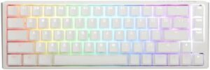 Ducky One 3 65% Mechanical Keyboard, Cherry MX Brown Mechanical Switch, Double-Shot PBT, Hot-Swappable, Detachable USB-C, English Layout, Pure White | DKON2167ST-BUSPDPWWWSC1