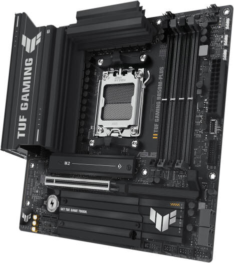 ASUS TUF Gaming B850M-Plus AM5 Micro-ATX Motherboard, AMD B850 Chipset, 4x DIMM DDR5 Slots, Up to 192GB Max Memory, 1 x PCIe 5.0 x16 SafeSlot, 3 x M.2 Slots | 90MB1IX0-M0EAY0 - Image 4